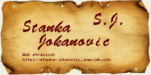 Stanka Jokanović vizit kartica